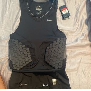 Padded compression undershirt basketball/football.